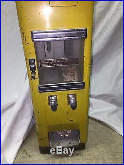 RARE Vintage 25 Cent Lehigh Cigarette Coin Op Side Coke Vending Machine Stoner