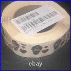 RARE Vintage 80's / 90's Clown HEARTS Prism Vending Machine Stickers 500 Ct Roll