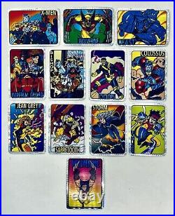 RARE Vintage 90's Marvel X-MEN / WOLVERINE Vending Machine Prism Stickers Set