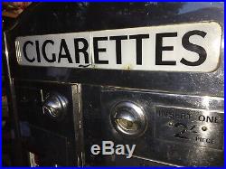 RARE Vintage British CIGARETTE Art Deco Vending Machine For Imperial Tobacco Co