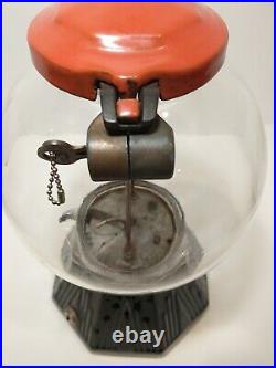 RARE Vintage Northwestern Gumball Peanut Vending Machine with Lock/Key s1