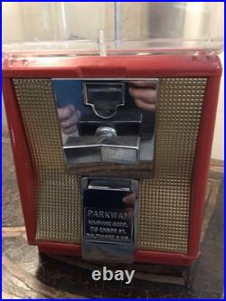 RARE Vintage Parkway Vending 1 Cent Gumball Machine With Key (See Pics/Desc)