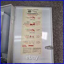 RARE Vtg Stayfree Playtex Vending Machine Metal Tampon Dispenser with Original Key