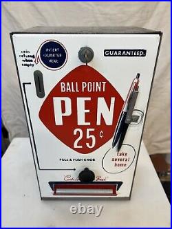RareVintage 1950's Ball Point Pen Coin Operated. 25 Cent Vending Machine