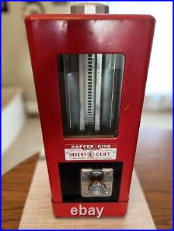 Rare 1950'S KOPPER KING 1 Cent Beechnut Gum, Chiclets, Bazooka Vending Machine