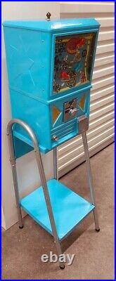 Rare 1970's Hockey Vending Machine 25¢ Capsule Vintage NHL Gumball Crests Skates