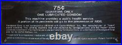 -Rare- 1980's -Vend-A-Condom- Vintage AIDS Condom Wall Vending Machine Works