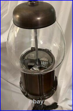 Rare 1980s Vintage Cast Iron Gum Ball Machine