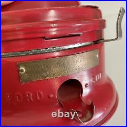 Rare Antique Red Ford 1 Cent Gumball Machine 1930s Vintage Candy Collectible