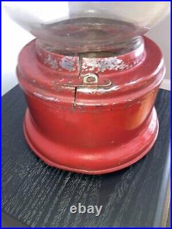 Rare Antique Red Ford Penny 1 Cent Gumball Machine 1930s Vintage Collectible Wow