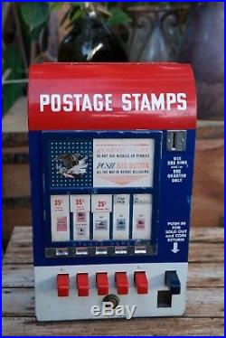 Rare Vintage Hilsum Sales Corp U. S. Postage 5 Slot Deluxe Stamp Vending Machine