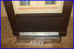 Rare Vintage Marlin Firearms 10c Shaving Razor Blades Vending Machine WithKey