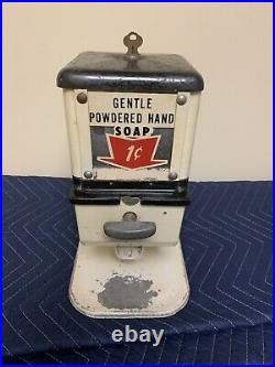 Rare Vintage Penny Soap Vending Machine
