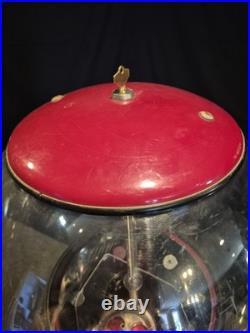 Rare Vintage Road Runner Spiral Gum Ball Machine 25 Cent Beaver Mech