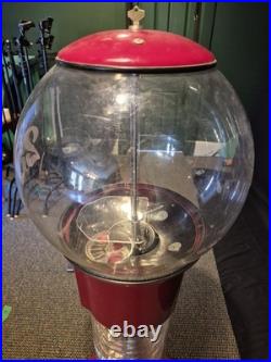 Rare Vintage Road Runner Spiral Gum Ball Machine 25 Cent Beaver Mech