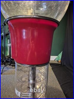 Rare Vintage Road Runner Spiral Gum Ball Machine 25 Cent Beaver Mech