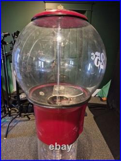 Rare Vintage Road Runner Spiral Gum Ball Machine 25 Cent Beaver Mech