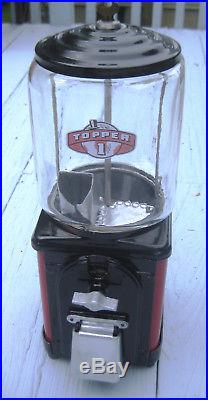 Rare Vintage VICTOR TOPPER with VIEW WINDOW 1c gumball Machine Gambling device