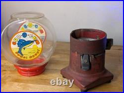 Rare Vintage Vendex #520 Fish Bowl Gum Ball Machine(bub-o-gum) One Cent/tested