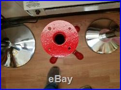 Real Vintage Cast iron Claw foot Gumball stand restore Red 30's hard to find
