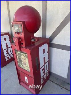 Red Eye newspaper Vending Machine Dispenser Vintage Chicago