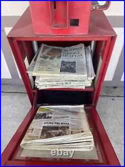 Red Eye newspaper Vending Machine Dispenser Vintage Chicago
