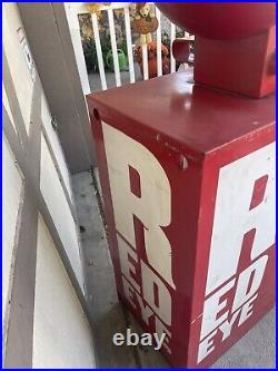 Red Eye newspaper Vending Machine Dispenser Vintage Chicago