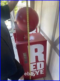 Red Eye newspaper Vending Machine Dispenser Vintage Chicago