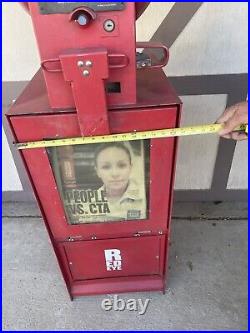 Red Eye newspaper Vending Machine Dispenser Vintage Chicago