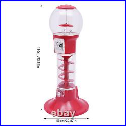 Red Gumball Machine Vintage Candy Vending Dispenser Coin Bank 40.31Inch Tall New