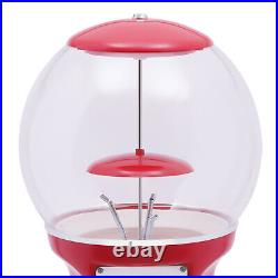 Red Gumball Machine Vintage Candy Vending Dispenser Coin Bank 40.31Inch Tall New