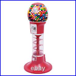 Red Gumball Machine Vintage Candy Vending Dispenser Coin Bank 40.31Inch Tall New