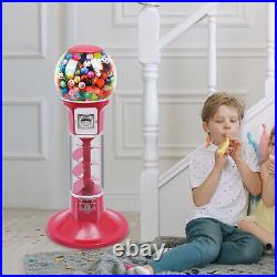 Red Gumball Machine Vintage Candy Vending Dispenser Coin Bank 40.31Inch Tall New