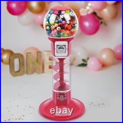 Red Gumball Machine Vintage Candy Vending Dispenser Coin Bank 40.31Inch Tall New