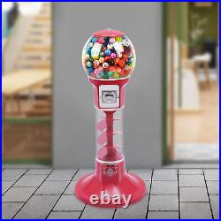 Red Gumball Machine Vintage Candy Vending Dispenser Coin Bank 40.31Inch Tall New