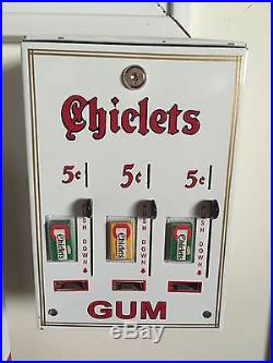 Restored Chiclets 5 Cent Vintage Vending Machine