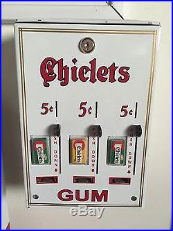 Restored Chiclets 5 Cent Vintage Vending Machine