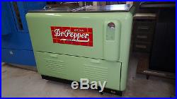 Restored Vintage Antique Dr Pepper Cooler Refrigerated Chest Embossed