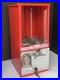 Restored Vintage Toy N' Joy 931 Red Jumbo Bubble Gum Machine. 5 Cent Nickel