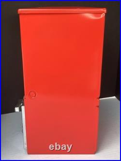 Restored Vintage Toy N' Joy 931 Red Jumbo Bubble Gum Machine. 5 Cent Nickel