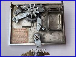 Restored Vintage Toy N' Joy 931 Red Jumbo Bubble Gum Machine. 5 Cent Nickel