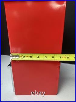 Restored Vintage Toy N' Joy 931 Red Jumbo Bubble Gum Machine. 5 Cent Nickel