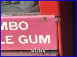 Restored Vintage Toy N' Joy 931 Red Jumbo Bubble Gum Machine. 5 Cent Nickel