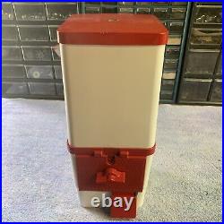 Restored vintage komet. 25 cent toy Vending Machine Red&white free shipping