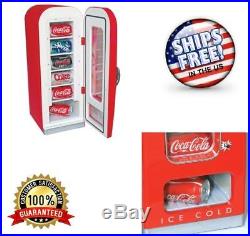 Retro Coca Cola Cooler Vending Machine Vintage Mini Fridge Car Can Soda Bar Unit