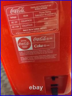 Retro Koolatron Coca-Cola Design Push Button Vending Machine Mini Fridge