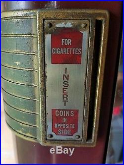Rowe Cigarette Vending Machine Clock Dancing Coin Op Operated Vintage As Is