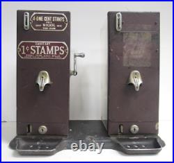 SCHERMACK Vintage COIN-OP SANITARY 1 Cent STAMP VENDING MACHINE