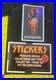 SCREAM Vtg Horror Vending Machine Sticker Orig Cardboard Sleeve Movie Prismatic