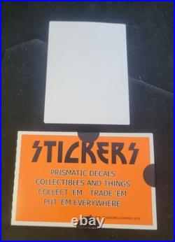 SCREAM Vtg Horror Vending Machine Sticker Orig Cardboard Sleeve Movie Prismatic